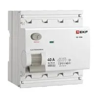 ВДТ ВД-100N 4P 40А 30мА A эл-мех 6кА PROXIMA EKF
