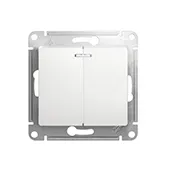 GSL000153 2-кл ВЫКЛ подсв., сх.5а, 10АХ, мех., БЕЛ (20)