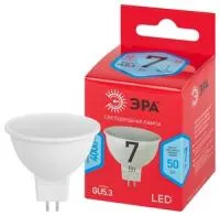 Лампочка светодиодная ЭРА RED LINE LED MR16-7W-840-GU5.3 R GU5.3 7 Вт софит нейтральный белый свет