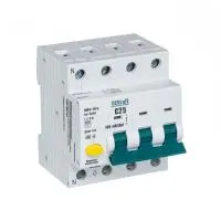 Дифавтомат DEKraft ДИФ-103 3P+N 25А ( C ) 6 кА, 100 мА ( AC )