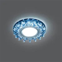 Светильник Gauss Backlight BL036 круг, черный/кристалл/хром, GU5.3, LED 4100K 1/40