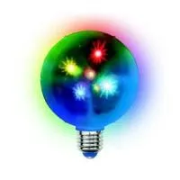 ULI-Q310 1,5W/RGB/Е27 ДИСКО ШАР 3D Светодиодный светильник. Свечение 3D звёзды. 220В. Диаметр 10см.
