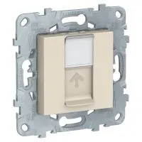 UNICA NEW РОЗЕТКА компьютерная, RJ45, одиночная, кат. 5е UTP, БЕЖЕВЫЙ