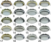 Светильник Ecola Light GX53-H4 встраив.без рефл золото-хром-золото 38*106