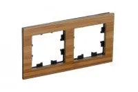 ATN353202 ATLASDESIGN NATURE 2-постовая РАМКА, ДЕРЕВО БАМБУК
