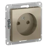 ATN000549 Розетка без з/к, 16А, механизм, со шторками, ШАМПАНЬ (10)