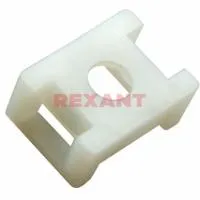 Площадка для крепления стяжки REXANT (ПС-2) 22x16 мм, белая, упаковка 100 шт.