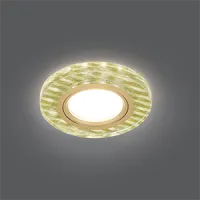 Светильник Gauss Backlight BL080 круг гран., золотые нити/золото, GU5.3, LED 2700K 1/40