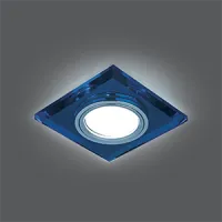 Светильник Gauss Backlight BL061 квадрат, синий/хром, GU5.3, LED 4100K 1/40