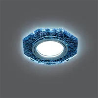 Светильник Gauss Backlight BL069 восьмигранник, черный/серебро/хром, GU5.3, LED 4100K 1/40