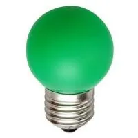 Лампа светодиодная G45 12LED green E27/25/100
