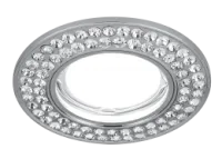Светильник Gauss Strass CA034 круг, кристалл/хром, GU5.3 1/30