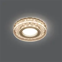 Светильник Gauss Backlight BL044 круг, кристалл/хром, GU5.3, LED 2700K 1/40