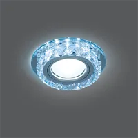 Светильник Gauss Backlight BL040 круг, кристалл/хром, GU5.3, LED 4100K 1/40