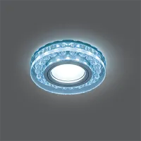 Светильник Gauss Backlight BL045 круг, кристалл/хром, GU5.3, LED 4100K 1/40