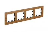 ATN353204A TLASDESIGN NATURE 4-постовая РАМКА, ДЕРЕВО БАМБУК
