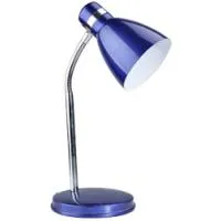 Светильник DL-2011SBlue ЛОН60 Е27 серебристо-голубой