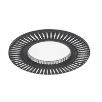 Светильник Gauss Aluminium AL014 круг, черный/хром, GU5.3 1/100
