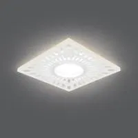 Светильник Gauss Backlight BL127 квадрат. белый, GU5.3, 3W, LED 3000K, 1/40