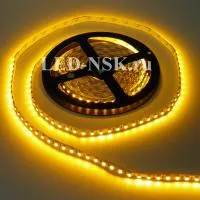 Светодиодная лента SMD3528 120 диодов на 1м. IP33 12V 5 метров (желтый) 9,6 Вт