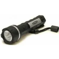 Фонарь 2058LED влагозащищенный 3*LED 2*R6(АА) прорезиненный фонарь в половинчатом блистере