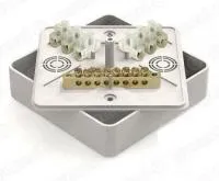 GE41220-01 Коробка уравнивания потенциалов о/у 100*100*29 IP40 белая GREENEL (42)