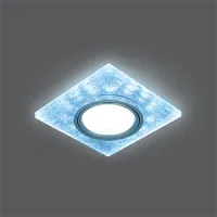 Светильник Gauss Backlight BL065 квадрат, белый/серебро/хром, GU5.3, LED 4100K 1/40