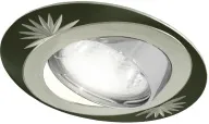Светильник встраиваемый поворотный СВ 02-05 MR16 50Вт G5.3 чёрный/никель TDM
