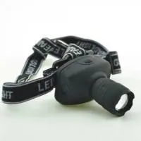 Фонарь ФАZА H2-L1WZ-bk налобн. 1Вт LED, zoom, черн.