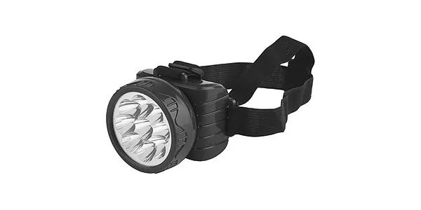 Фонарь TG9 Акку налобный 4V0.9Ah, 9xLED, ЗУ 220V, карт Трофи