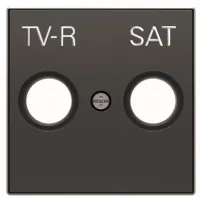 2CLA855010A1501 / Накладка TV-R-SAT розетки,SKY, ч.бархат