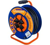 Удлинитель силовой на катушке GLANZEN 4 гн. КГ 3х2,5 арт. ЕВ-50-010