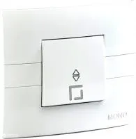 Eco Выкл. 1 кл. прох. Бел/Бел (10)