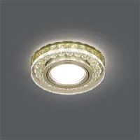 Светильник Gauss Backlight BL048 круг, шампань/кристалл/хром, GU5.3, LED 2700K 1/40
