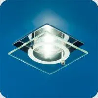 Светильник Quartz 51 4 05 с накладным стеклом, квадратный, хром, MR 16