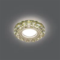 Светильник Gauss Backlight BL053 круг, шампань/кристалл/хром, GU5.3, LED 2700K 1/40