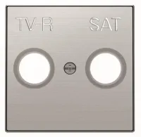 2CLA855010A1401 / Накладка TV-R-SAT розетки,SKY, сталь