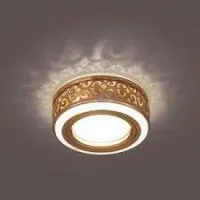 Светильник Gauss Backlight BL092 круг, золото/белый, GU5.3, LED 3000K 1/30