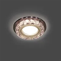 Светильник Gauss Backlight BL041 круг, черный/кристалл/хром, GU5.3, LED 2700K 1/40