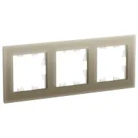ATN320503 ATLASDESIGN NATURE 3-постовая РАМКА, СТЕКЛО ШАМПАНЬ