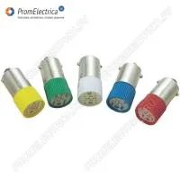 Индикаторная LED лампа Ba9s 10x24mm 24-28V AC/DC белая