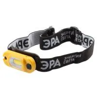 GA-801 Фонарь ЭРА налобный серия "Практик" [3Вт COB, Li аккум, microUSB, шарнир, клипса, бл]