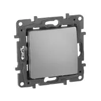 Legrand Etika Алюминий Выключатель 1-клавишный, автоматические клеммы, 10AX, 250 В (20)