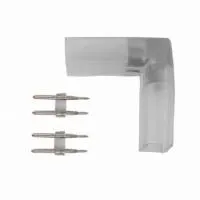 Коннектор L-образный для с/д ленты NEON 220В 8*16мм IP20 (10шт/упак) (1/100)