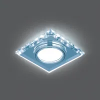Светильник Gauss Backlight BL062 Квадрат. Кристалл/Хром, Gu5.3, LED 4100K 1/40