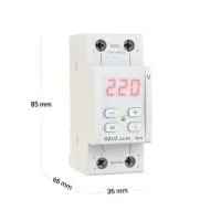 Welrok D2-40 red Реле напряжения 40 А (max 50 A) 8 800 ВА, 3х клеммные