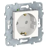 UNICA NEW РОЗЕТКА с зазем., со штор., с быстрозажим. клеммами, 16А, 250В, БЕЛЫЙ