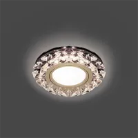 Светильник Gauss Backlight BL051 круг, графит/кристалл/хром, GU5.3, LED 2700K 1/40