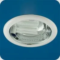 Светильник Downlight 226 03 01 круглый встраиваемый для КЛЛ 2x26W E27 белый