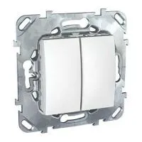 Двухклавишный выключатель (сх.5) 10 AX, 250 V переменный ток, 50/60 Гц